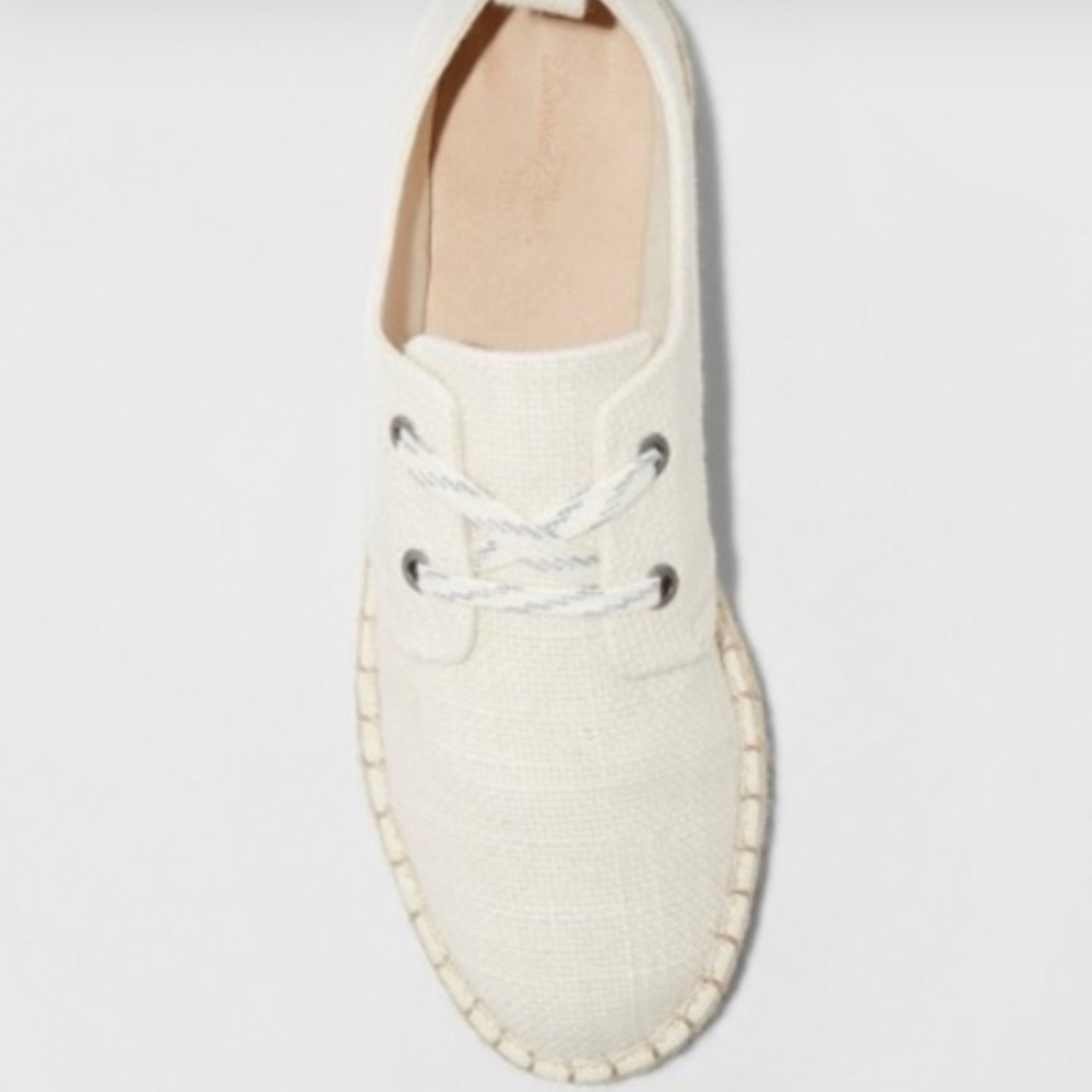 Cream espadrille sneakers